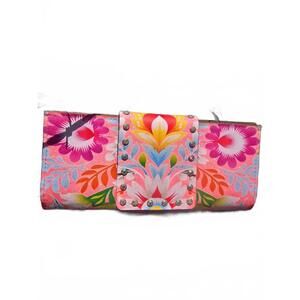 NEW KEEP IT GYPSY women's handmade leather wallet in pink